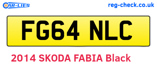 FG64NLC are the vehicle registration plates.