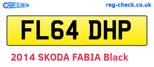 FL64DHP are the vehicle registration plates.