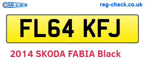 FL64KFJ are the vehicle registration plates.
