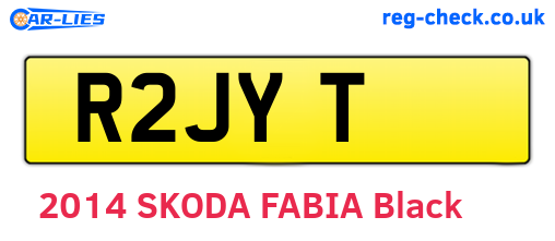 R2JYT are the vehicle registration plates.