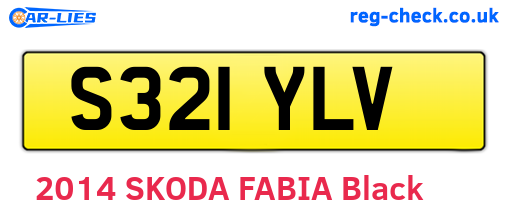S321YLV are the vehicle registration plates.