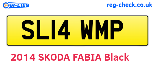 SL14WMP are the vehicle registration plates.