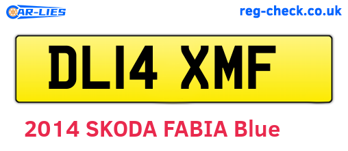 DL14XMF are the vehicle registration plates.