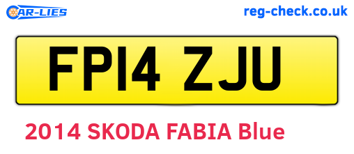 FP14ZJU are the vehicle registration plates.