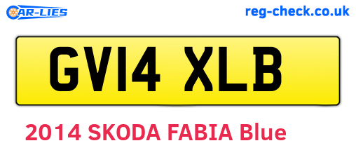 GV14XLB are the vehicle registration plates.