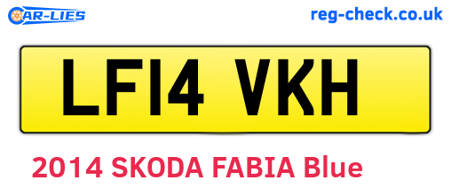 LF14VKH are the vehicle registration plates.