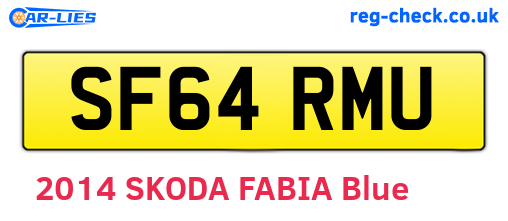 SF64RMU are the vehicle registration plates.