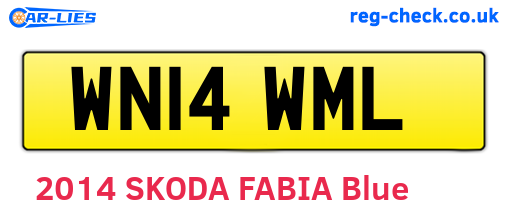 WN14WML are the vehicle registration plates.