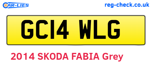 GC14WLG are the vehicle registration plates.
