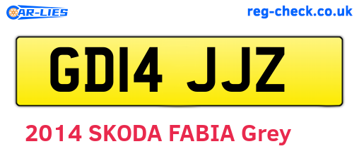 GD14JJZ are the vehicle registration plates.