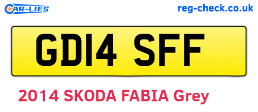 GD14SFF are the vehicle registration plates.