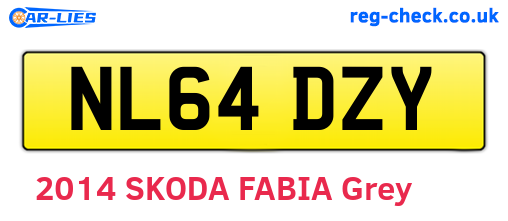 NL64DZY are the vehicle registration plates.