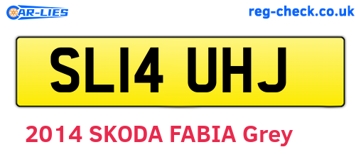 SL14UHJ are the vehicle registration plates.