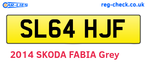 SL64HJF are the vehicle registration plates.