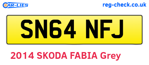 SN64NFJ are the vehicle registration plates.