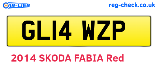 GL14WZP are the vehicle registration plates.