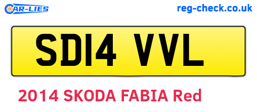 SD14VVL are the vehicle registration plates.