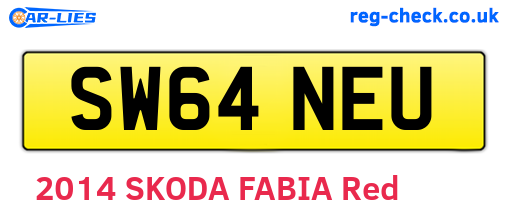 SW64NEU are the vehicle registration plates.