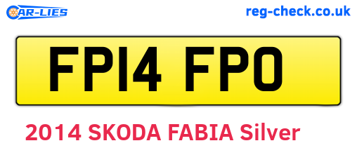 FP14FPO are the vehicle registration plates.
