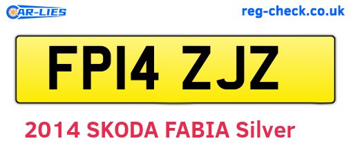 FP14ZJZ are the vehicle registration plates.