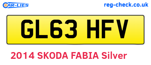 GL63HFV are the vehicle registration plates.