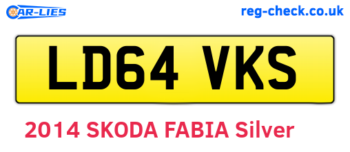 LD64VKS are the vehicle registration plates.