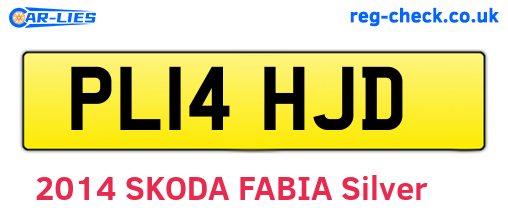 PL14HJD are the vehicle registration plates.