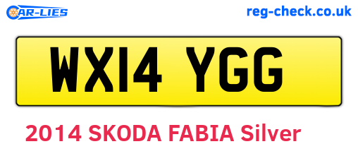 WX14YGG are the vehicle registration plates.