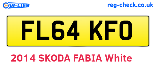 FL64KFO are the vehicle registration plates.