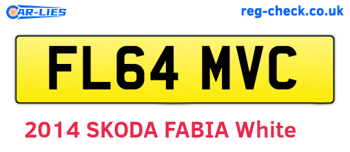 FL64MVC are the vehicle registration plates.