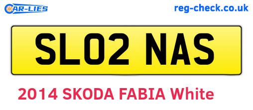 SL02NAS are the vehicle registration plates.