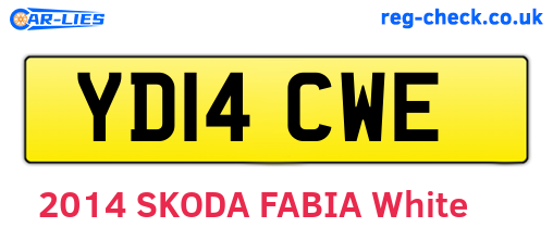 YD14CWE are the vehicle registration plates.