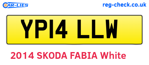 YP14LLW are the vehicle registration plates.