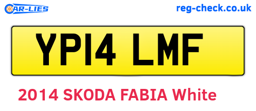 YP14LMF are the vehicle registration plates.