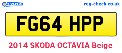 FG64HPP are the vehicle registration plates.