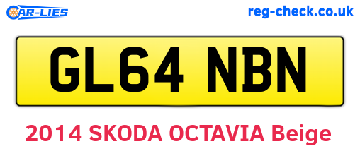 GL64NBN are the vehicle registration plates.