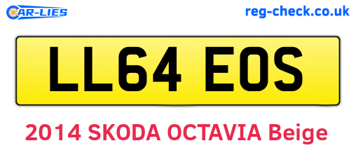 LL64EOS are the vehicle registration plates.