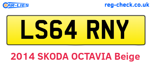 LS64RNY are the vehicle registration plates.
