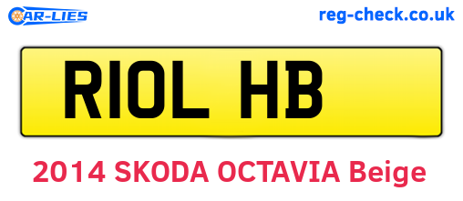 R10LHB are the vehicle registration plates.