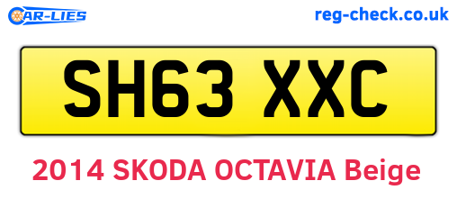 SH63XXC are the vehicle registration plates.