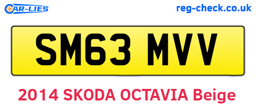 SM63MVV are the vehicle registration plates.