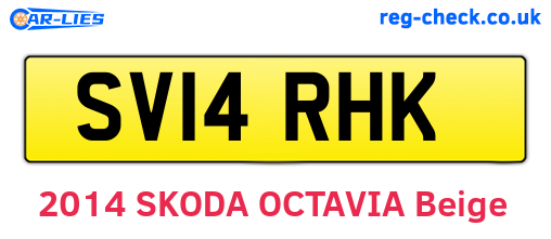 SV14RHK are the vehicle registration plates.