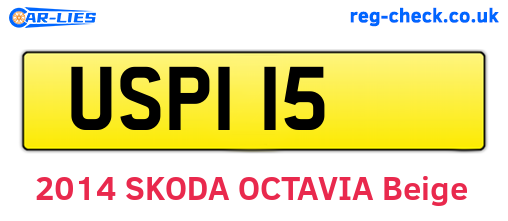 USP115 are the vehicle registration plates.