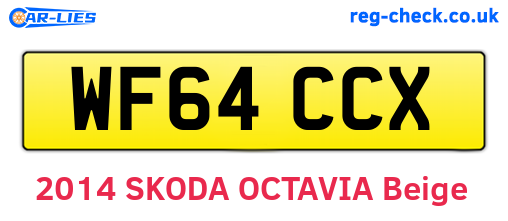 WF64CCX are the vehicle registration plates.