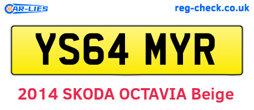 YS64MYR are the vehicle registration plates.