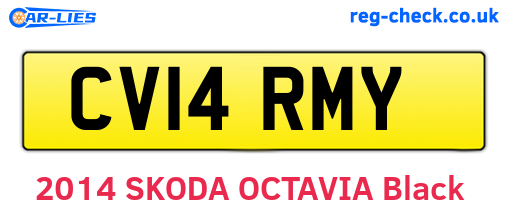 CV14RMY are the vehicle registration plates.