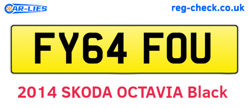 FY64FOU are the vehicle registration plates.