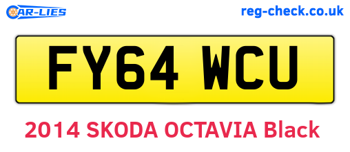 FY64WCU are the vehicle registration plates.