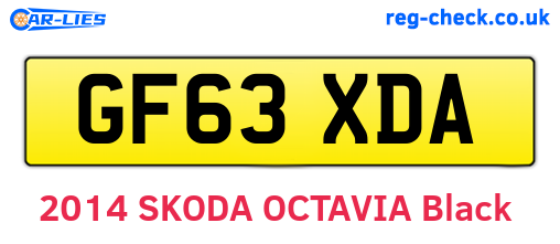 GF63XDA are the vehicle registration plates.