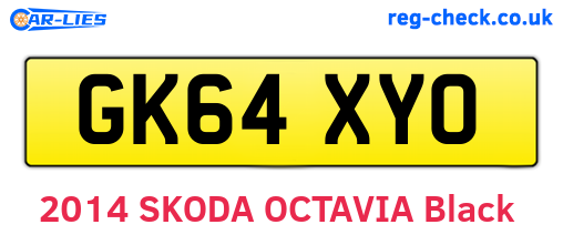 GK64XYO are the vehicle registration plates.